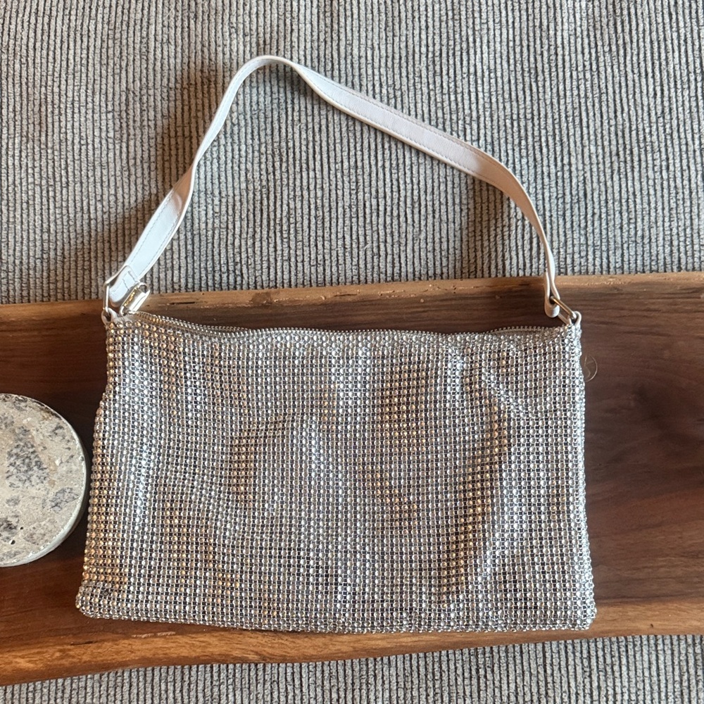 Wild Fable Silver Rhinestone Elegant Women's Bag